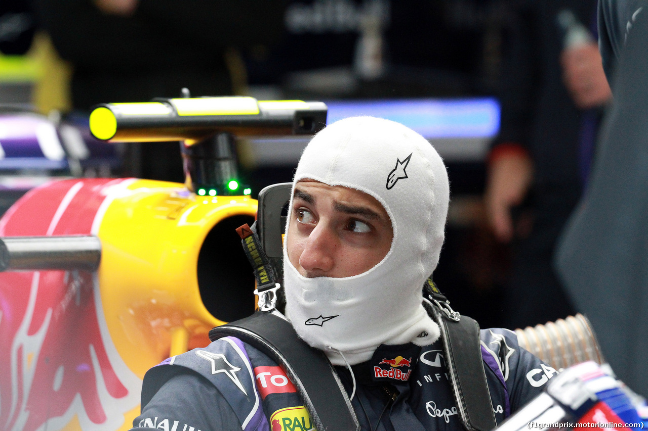 GP BELGIO, 22.08.2014- Prove Libere 2, Daniel Ricciardo (AUS) Red Bull Racing RB10