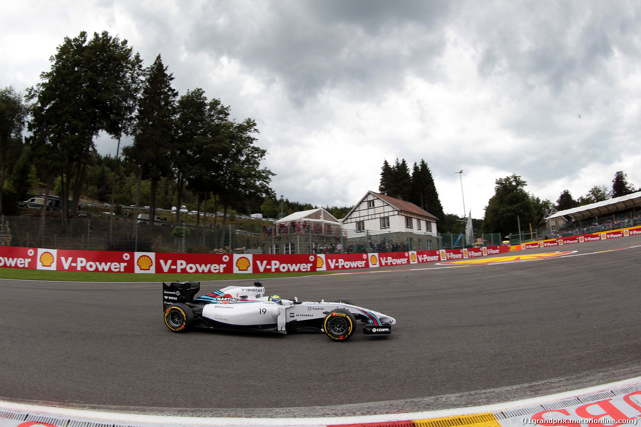 GP BELGIO, 22.08.2014- Prove Libere 2, Felipe Massa (BRA) Williams F1 Team FW36