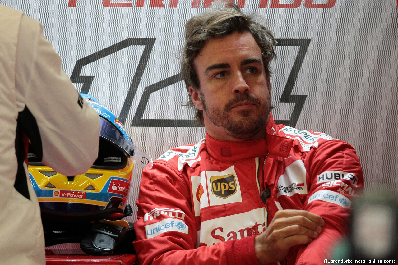 GP BELGIO, 22.08.2014- Prove Libere 2, Fernando Alonso (ESP) Ferrari F14-T