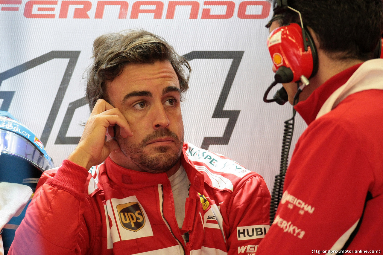 GP BELGIO, 22.08.2014- Prove Libere 2, Fernando Alonso (ESP) Ferrari F14-T