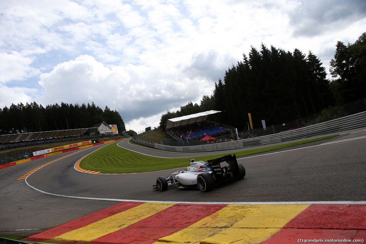 GP BELGIO, 22.08.2014- Prove Libere 2, Valtteri Bottas (FIN) Williams F1 Team FW36