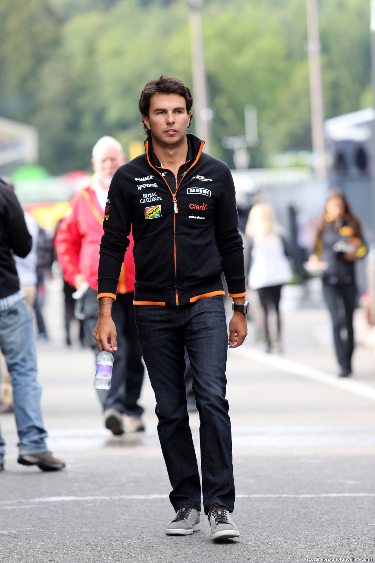 GP BELGIO, 22.08.2014- Sergio Perez (MEX) Sahara Force India F1 VJM07