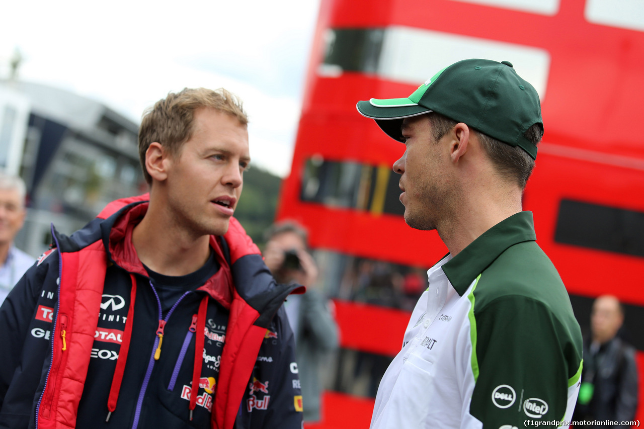 GP BELGIO, 22.08.2014- Sebastian Vettel (GER) Red Bull Racing RB10
