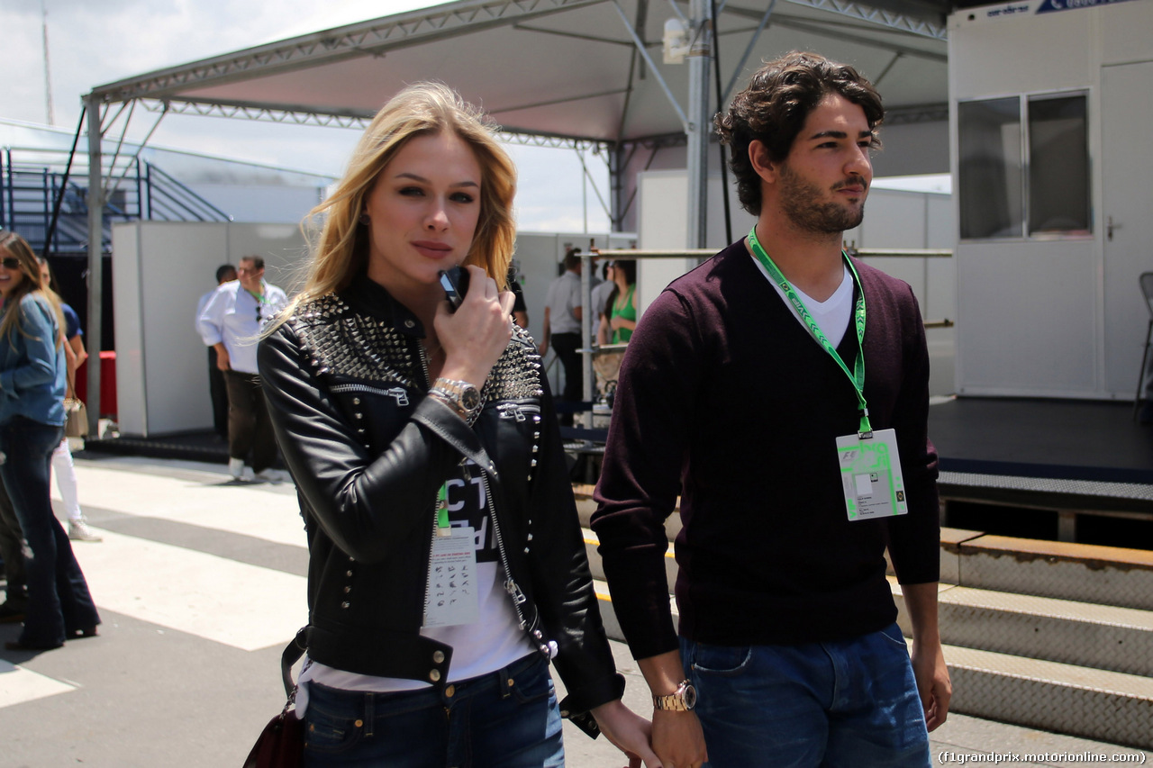 GP BRASILE, 09.11.2014 - Alexandre Pato (BRA), Player football e Domenica Fiorella Mattheis, Actress