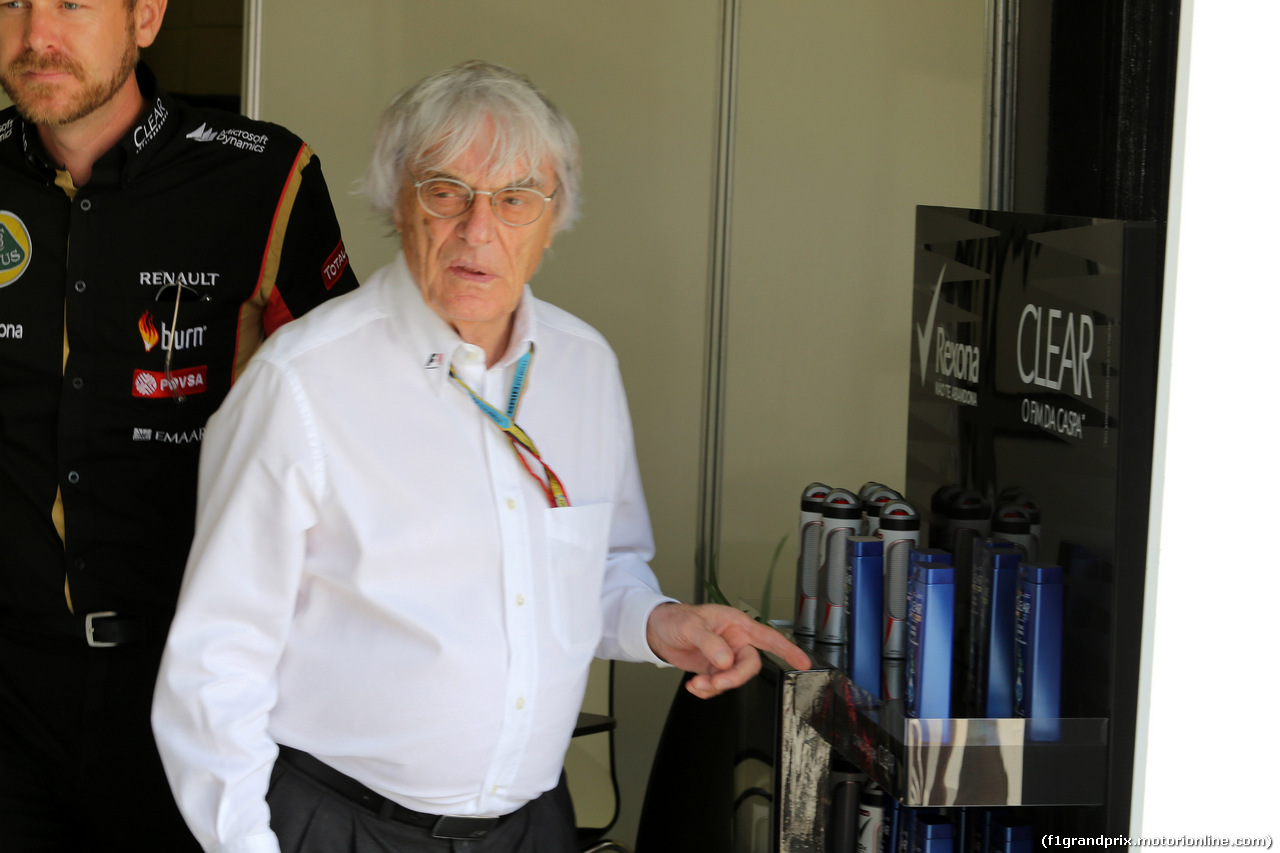 GP BRASILE, 09.11.2014 - Bernie Ecclestone (GBR), President e CEO of FOM