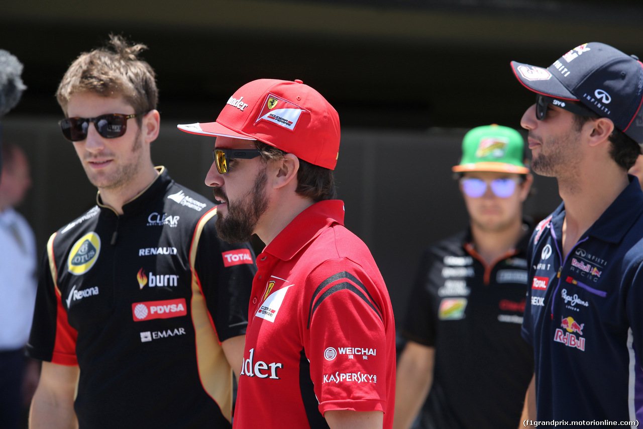 GP BRASILE, 09.11.2014 - Fernando Alonso (ESP) Ferrari F14-T