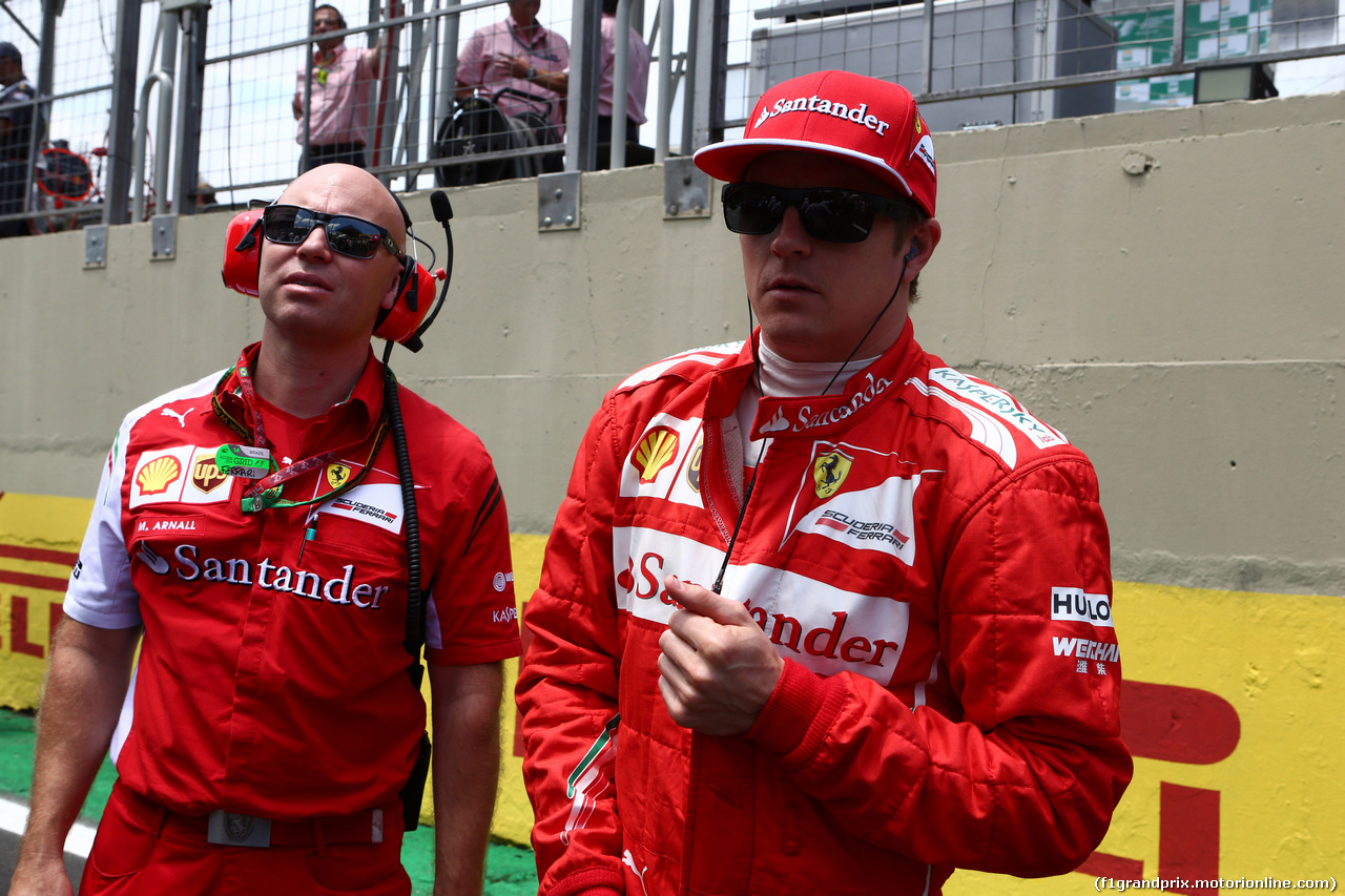 GP BRASILE, 09.11.2014 - Gara, Kimi Raikkonen (FIN) Ferrari F14-T