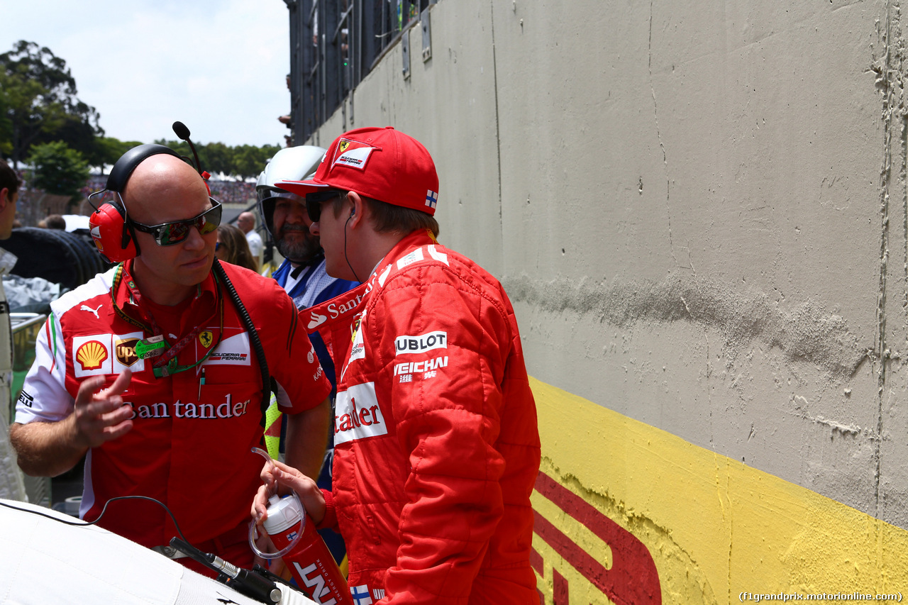 GP BRASILE, 09.11.2014 - Gara, Kimi Raikkonen (FIN) Ferrari F14-T