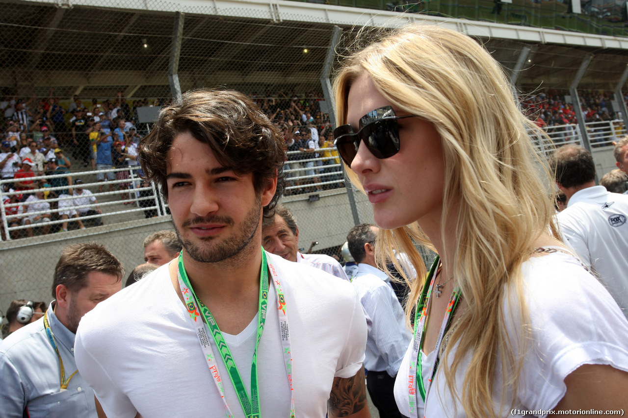 GP BRASILE, 09.11.2014 - Gara, Alexandre Pato (BRA), Football player e his gilfriend Fiorella Mattheis (BRA), Actress