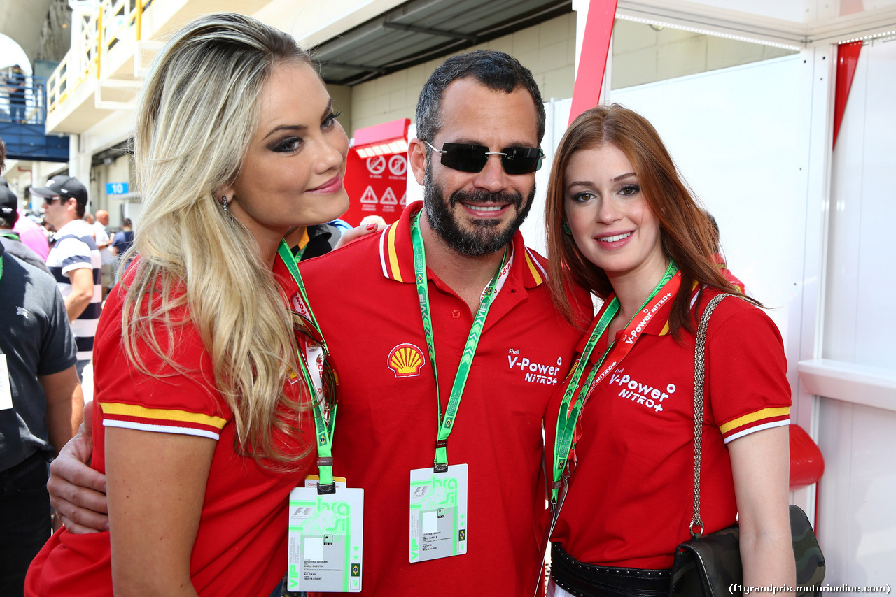 GP BRASILE, 09.11.2014 - Ellen Rocche (BRA), Actress, Malvino Salvador (BRA), Actor e Marina Ruy Barbosa (BRA), Actress