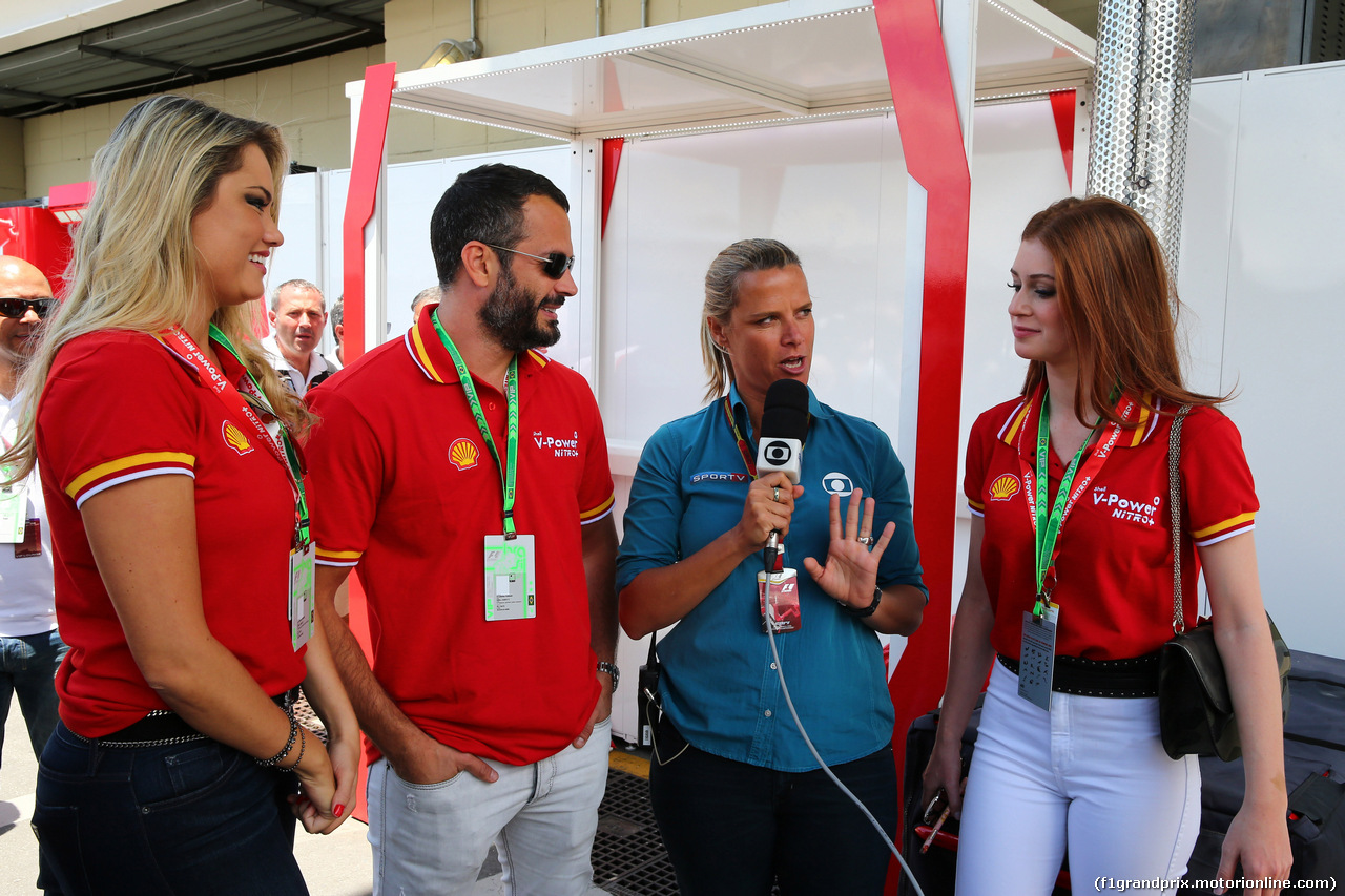 GP BRASILE, 09.11.2014 - Ellen Rocche (BRA), Actress, Malvino Salvador (BRA), Actor e Marina Ruy Barbosa (BRA), Actress