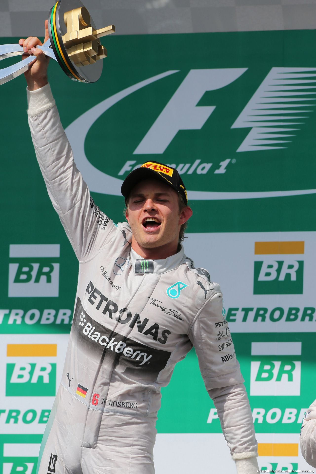 GP BRASILE, 09.11.2014 - Gara, Nico Rosberg (GER) Mercedes AMG F1 W05 vincitore