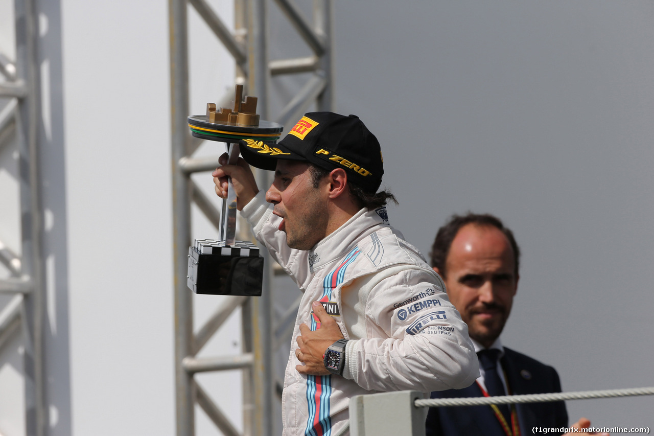 GP BRASILE, 09.11.2014 - Gara, terzo Felipe Massa (BRA) Williams F1 Team FW36