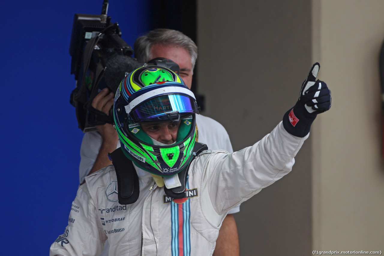 GP BRASILE, 09.11.2014 - Gara, terzo Felipe Massa (BRA) Williams F1 Team FW36