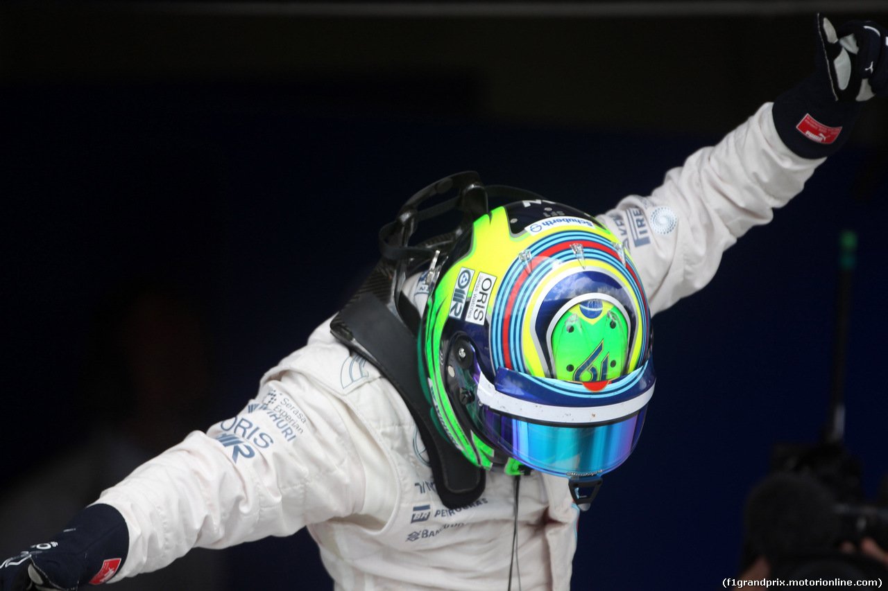 GP BRASILE, 09.11.2014 - Gara, terzo Felipe Massa (BRA) Williams F1 Team FW36