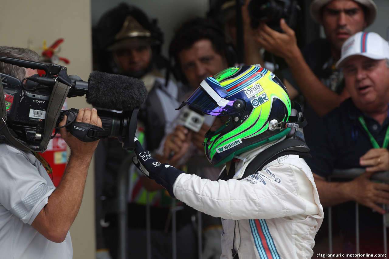 GP BRASILE, 09.11.2014 - Gara, terzo Felipe Massa (BRA) Williams F1 Team FW36