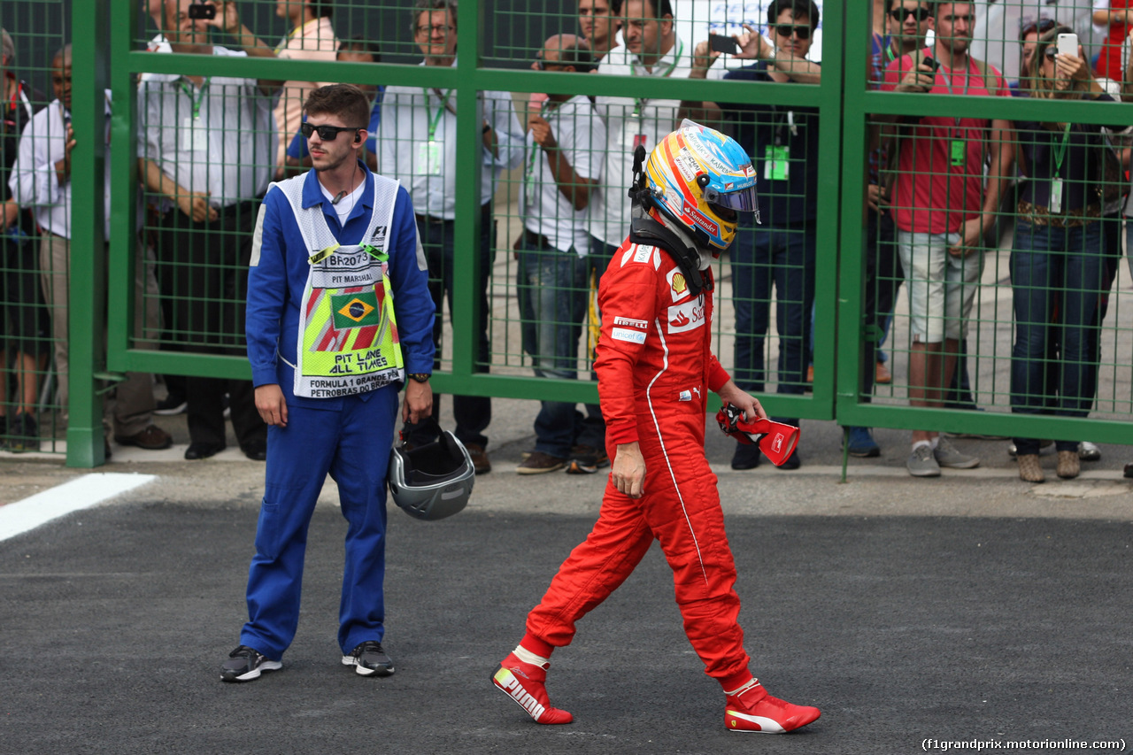 GP BRASILE, 09.11.2014 - Gara, Fernando Alonso (ESP) Ferrari F14-T
