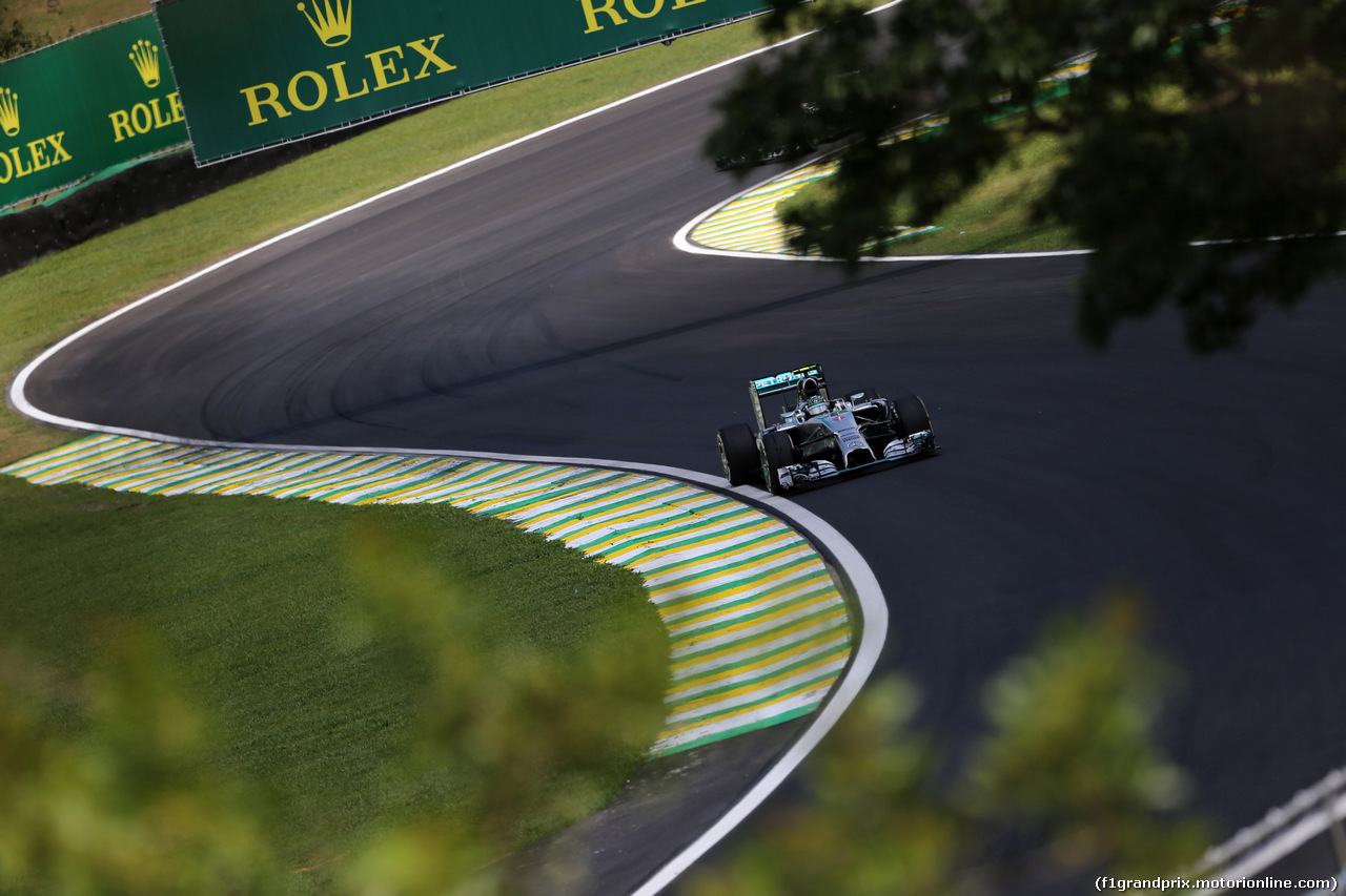 GP BRASILE, 09.11.2014 - Gara, Nico Rosberg (GER) Mercedes AMG F1 W05