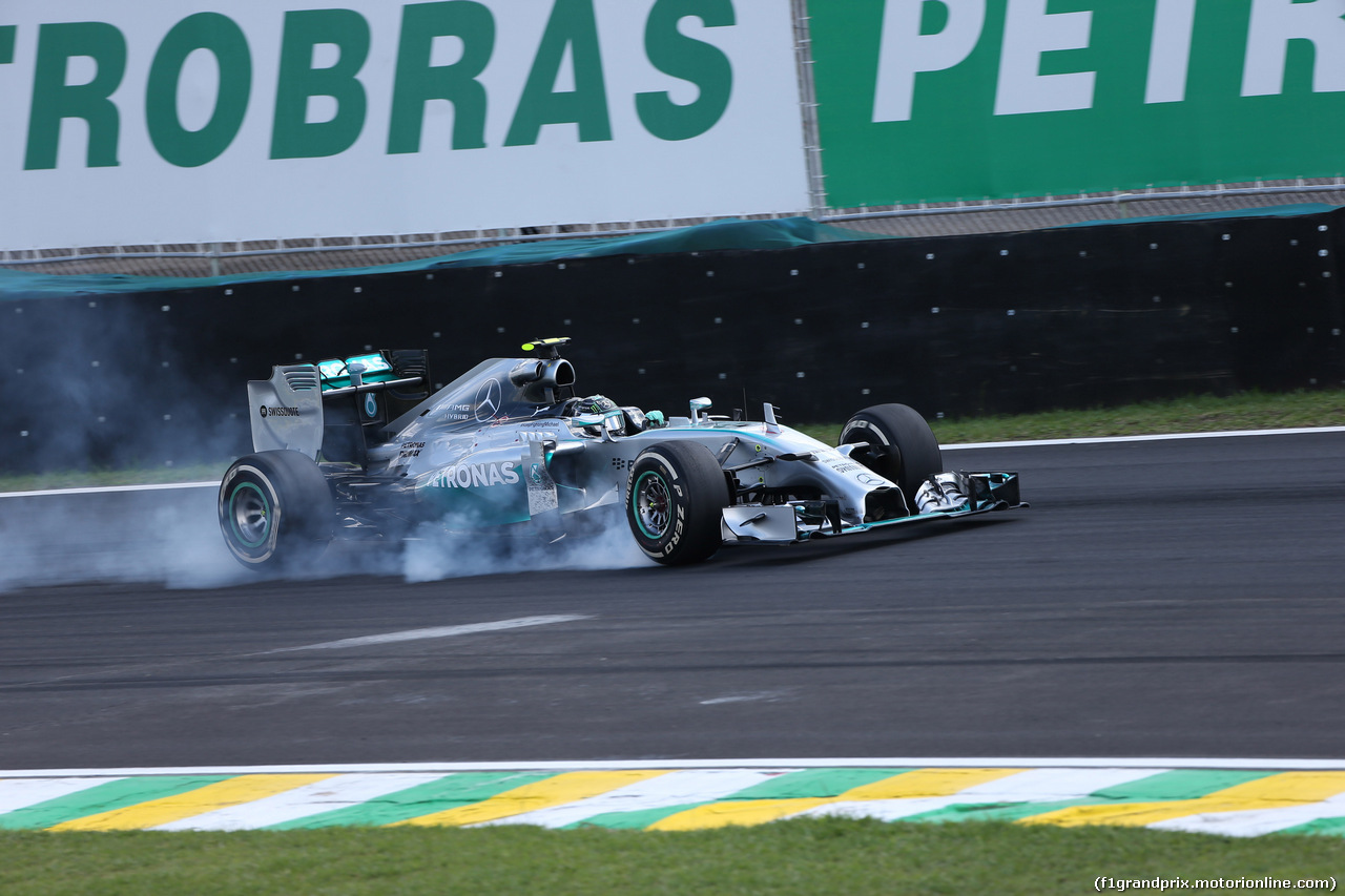 GP BRASILE, 09.11.2014 - Gara, Nico Rosberg (GER) Mercedes AMG F1 W05