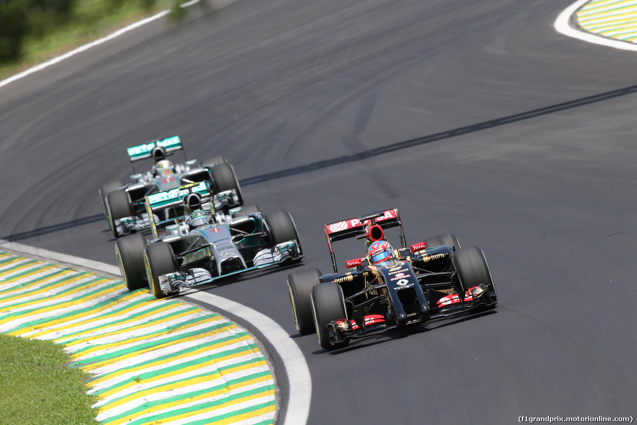 GP BRASILE, 09.11.2014 - Gara, Romain Grosjean (FRA) Lotus F1 Team E22