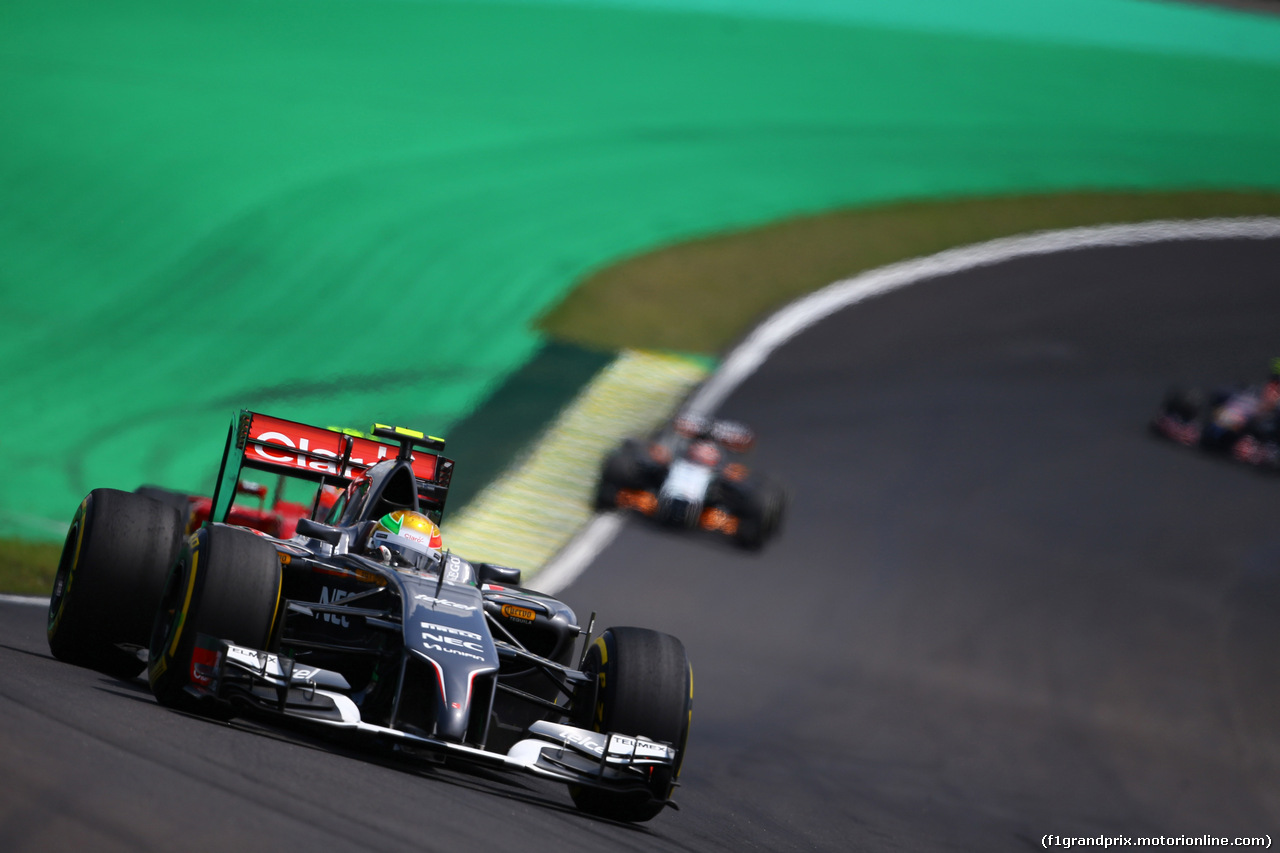 GP BRASILE, 09.11.2014 - Gara, Esteban Gutierrez (MEX), Sauber F1 Team C33