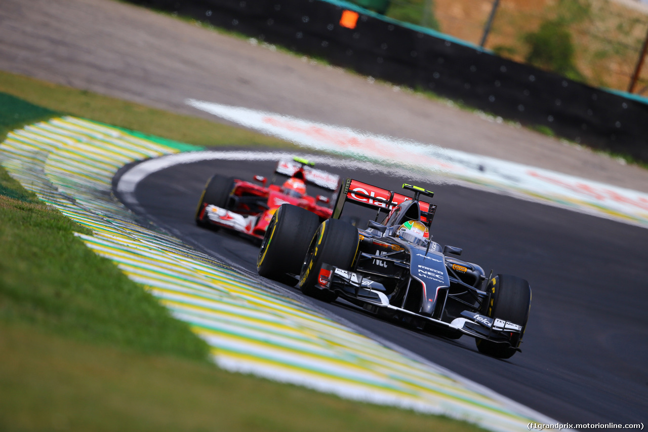 GP BRASILE, 09.11.2014 - Gara, Esteban Gutierrez (MEX), Sauber F1 Team C33