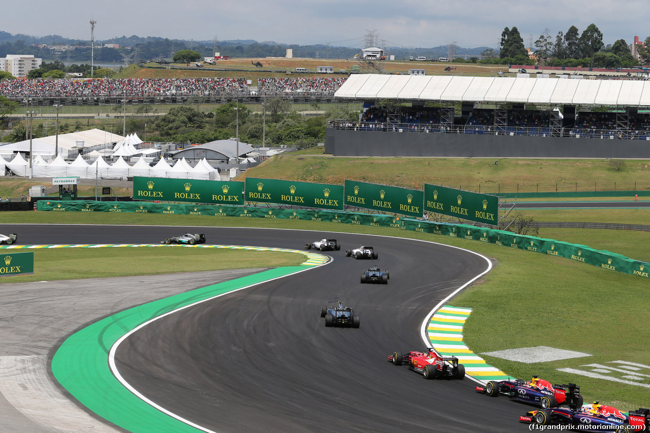 GP BRASILE, 09.11.2014 - Gara, Start of the race