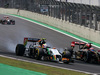 GP BRASILE, 09.11.2014 - Gara, Sergio Perez (MEX) Sahara Force India F1 VJM07 e Romain Grosjean (FRA) Lotus F1 Team E22