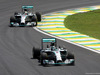 GP BRASILE, 09.11.2014 - Gara, Nico Rosberg (GER) Mercedes AMG F1 W05 davanti a Lewis Hamilton (GBR) Mercedes AMG F1 W05