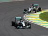 GP BRASILE, 09.11.2014 - Gara, Nico Rosberg (GER) Mercedes AMG F1 W05 davanti a Lewis Hamilton (GBR) Mercedes AMG F1 W05