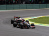 GP BRASILE, 09.11.2014 - Gara, Romain Grosjean (FRA) Lotus F1 Team E22 e Sergio Perez (MEX) Sahara Force India F1 VJM07