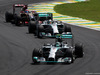 GP BRASILE, 09.11.2014 - Gara, Nico Rosberg (GER) Mercedes AMG F1 W05 davanti a Lewis Hamilton (GBR) Mercedes AMG F1 W05