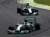 GP BRASILE, 09.11.2014 - Gara, Nico Rosberg (GER) Mercedes AMG F1 W05 davanti a Lewis Hamilton (GBR) Mercedes AMG F1 W05
