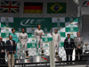 GP BRASILE, 09.11.2014 - Gara, Nico Rosberg (GER) Mercedes AMG F1 W05 vincitore, secondo Lewis Hamilton (GBR) Mercedes AMG F1 W05 e terzo Felipe Massa (BRA) Williams F1 Team FW36