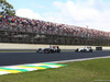 GP BRASILE, 09.11.2014 - Gara, Adrian Sutil (GER) Sauber F1 Team C33 e Valtteri Bottas (FIN) Williams F1 Team FW36