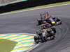 GP BRASILE, 09.11.2014 - Gara, Pastor Maldonado (VEN) Lotus F1 Team E22 e Sebastian Vettel (GER) Red Bull Racing RB10
