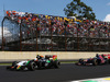 GP BRASILE, 09.11.2014 - Gara, Sergio Perez (MEX) Sahara Force India F1 VJM07 e Jean-Eric Vergne (FRA) Scuderia Toro Rosso STR9