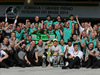 GP BRASILE, 09.11.2014 - Gara, Festeggiamenti, Nico Rosberg (GER) Mercedes AMG F1 W05 vincitore e secondo Lewis Hamilton (GBR) Mercedes AMG F1 W05