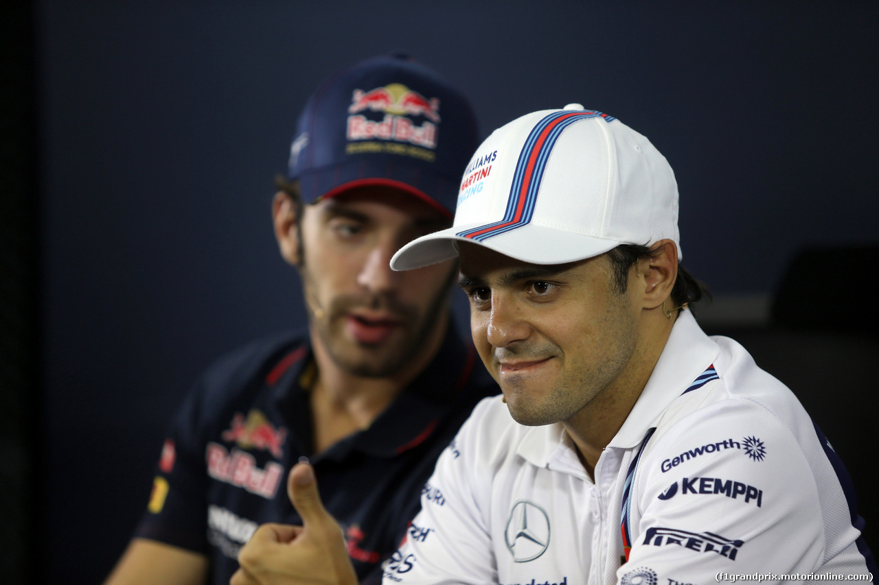 GP BRASILE, 06.11.2014 - Conferenza Stampa, Felipe Massa (BRA) Williams F1 Team FW36