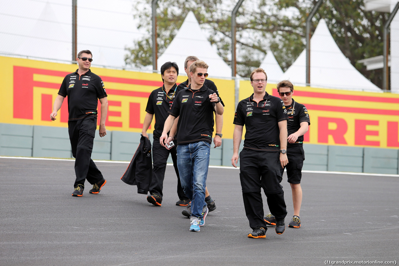 GP BRASILE, 06.11.2014 - Nico Hulkenberg (GER) Sahara Force India F1 VJM07