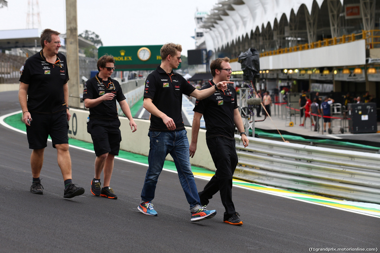 GP BRASILE, 06.11.2014 - Nico Hulkenberg (GER) Sahara Force India F1 VJM07