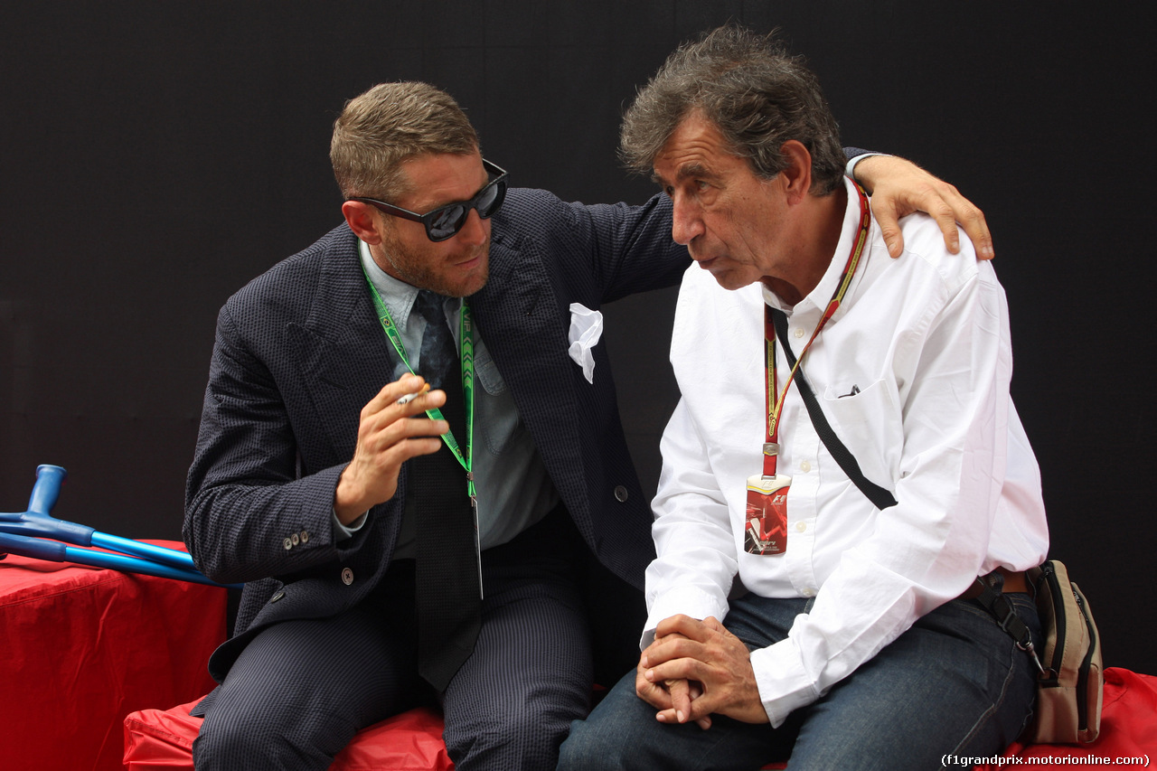 GP BRASILE, 06.11.2014 - (L-R) Lapo Elkann (ITA) e Pino Allievi (ITA), Journalist