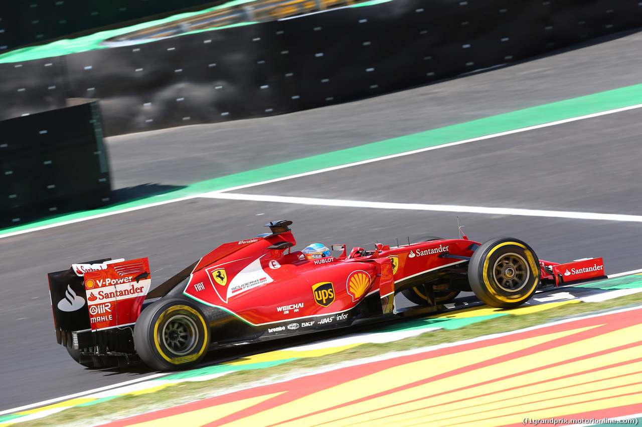 GP BRASILE, 07.11.2014 - Prove Libere 2, Fernando Alonso (ESP) Ferrari F14-T