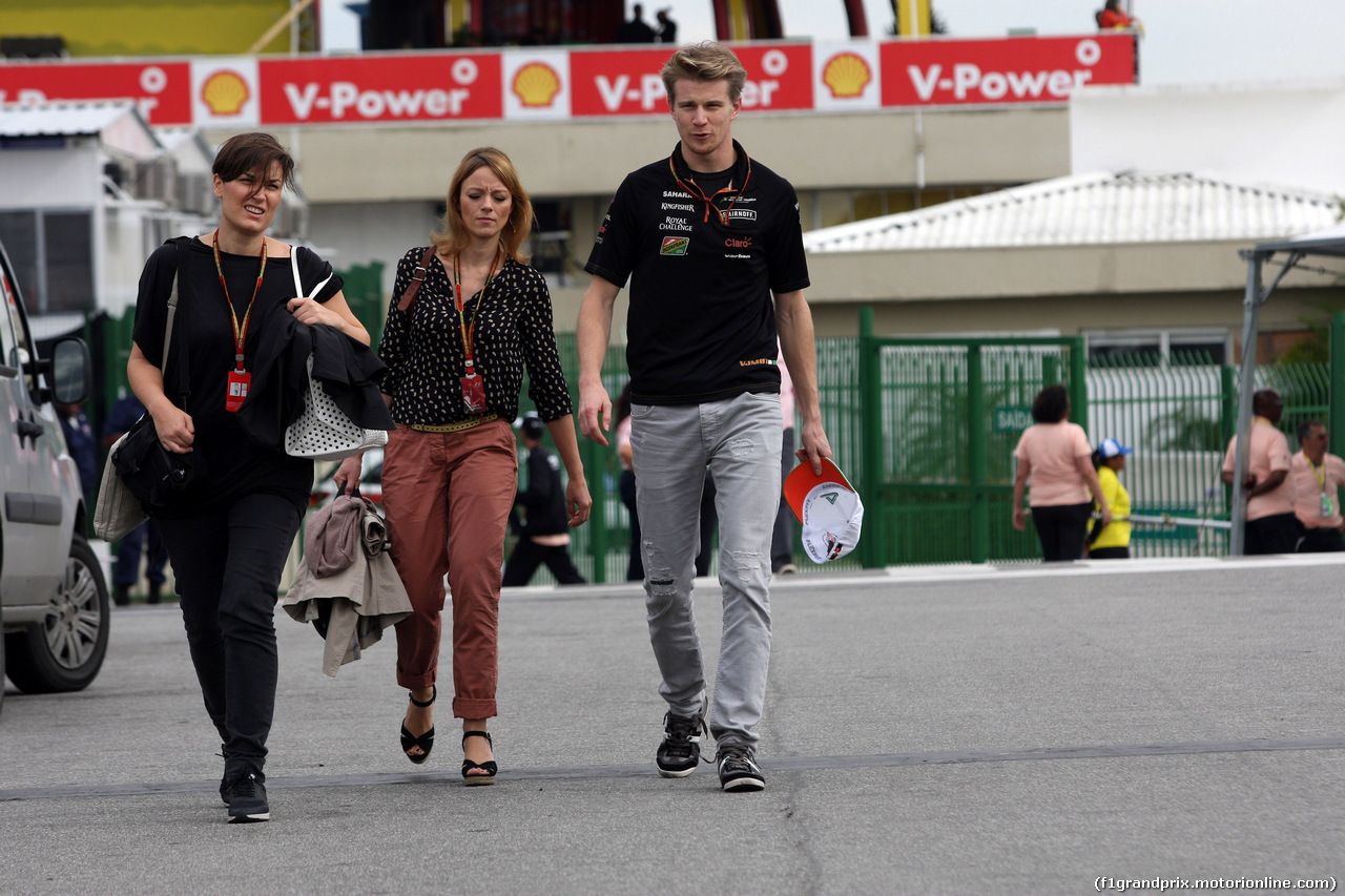 GP BRASILE, 08.11.2014 - Nico Hulkenberg (GER) Sahara Force India F1 VJM07