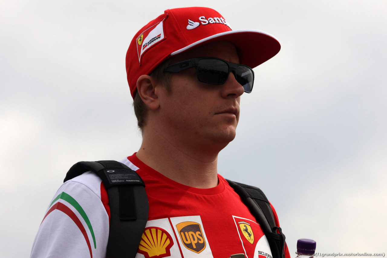 GP BRASILE, 08.11.2014 - Kimi Raikkonen (FIN) Ferrari F14-T