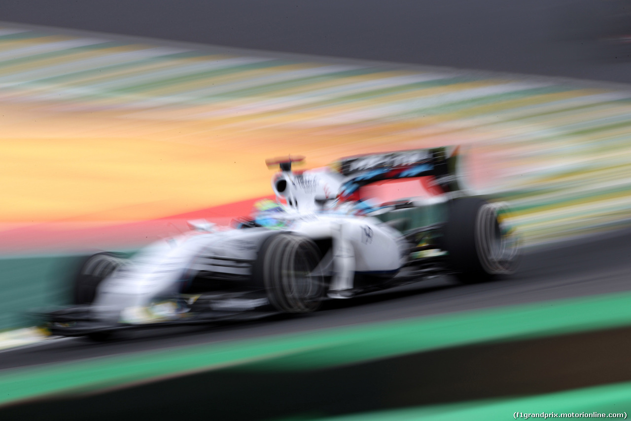 GP BRASILE, 08.11.2014 - Prove Libere 3, Felipe Massa (BRA) Williams F1 Team FW36