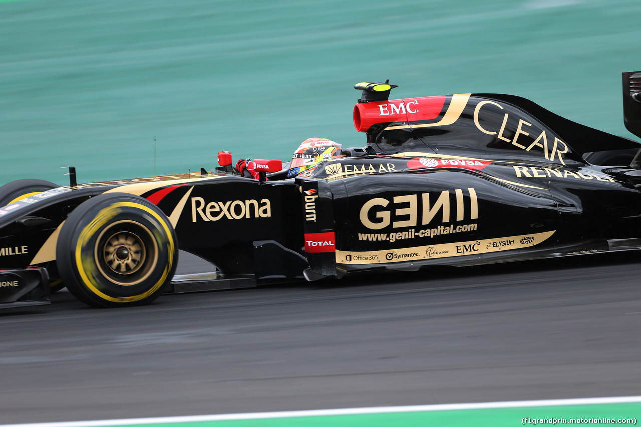 GP BRASILE, 08.11.2014 - Prove Libere 3, Pastor Maldonado (VEN) Lotus F1 Team E22