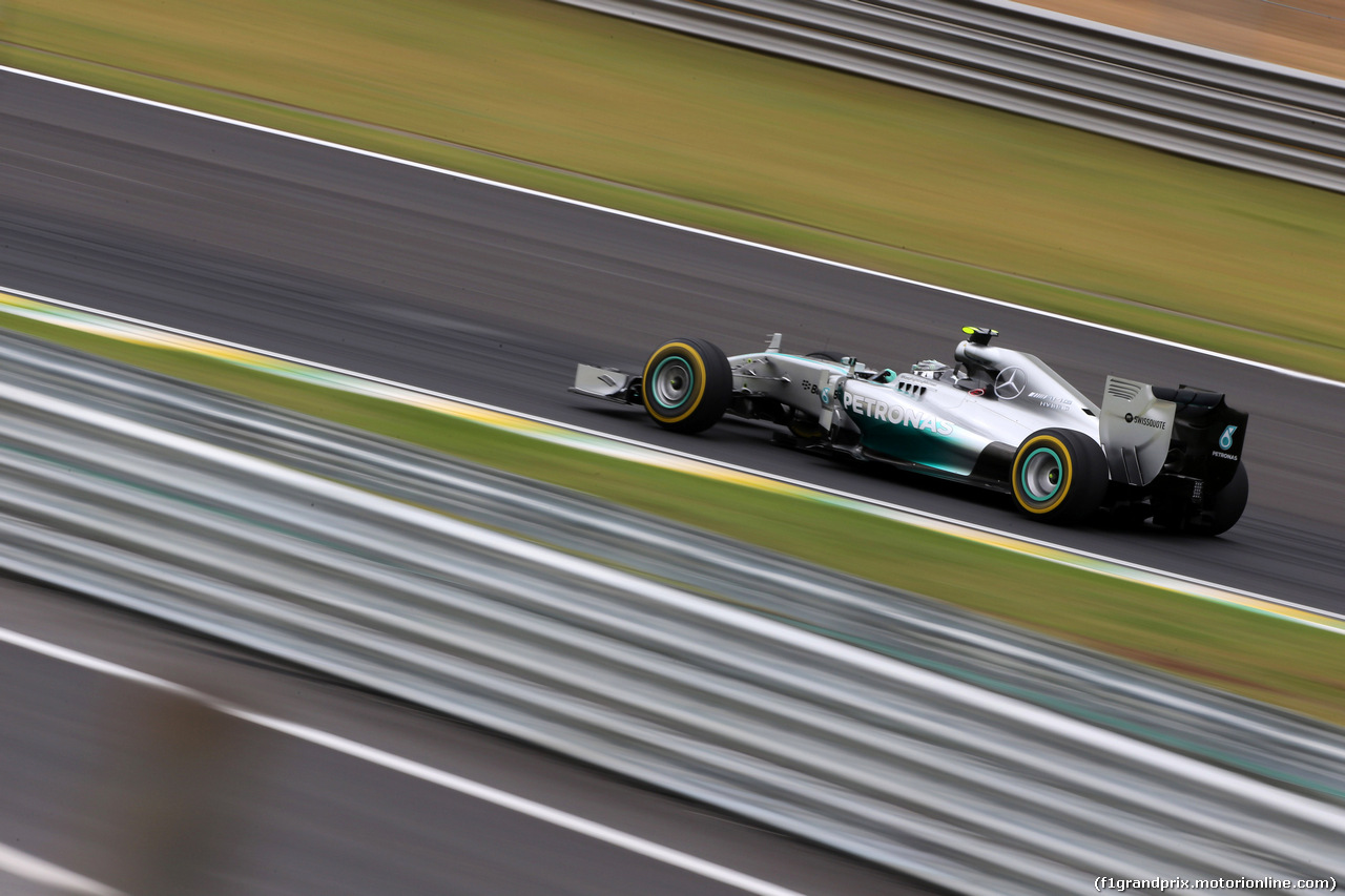 GP BRASILE, 08.11.2014 - Prove Libere 3, Nico Rosberg (GER) Mercedes AMG F1 W05