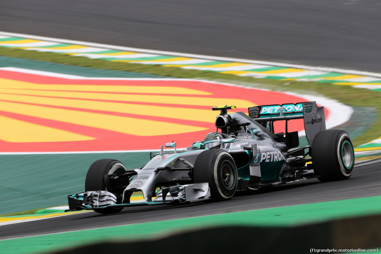GP BRASILE, 08.11.2014 - Prove Libere 3. Nico Rosberg (GER) Mercedes AMG F1 W05