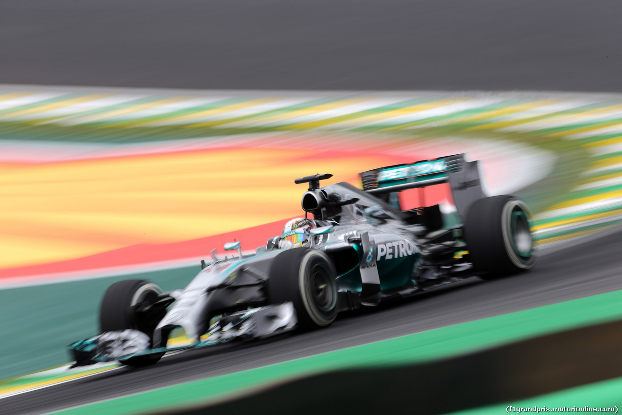 GP BRASILE, 08.11.2014 - Prove Libere 3. Lewis Hamilton (GBR) Mercedes AMG F1 W05